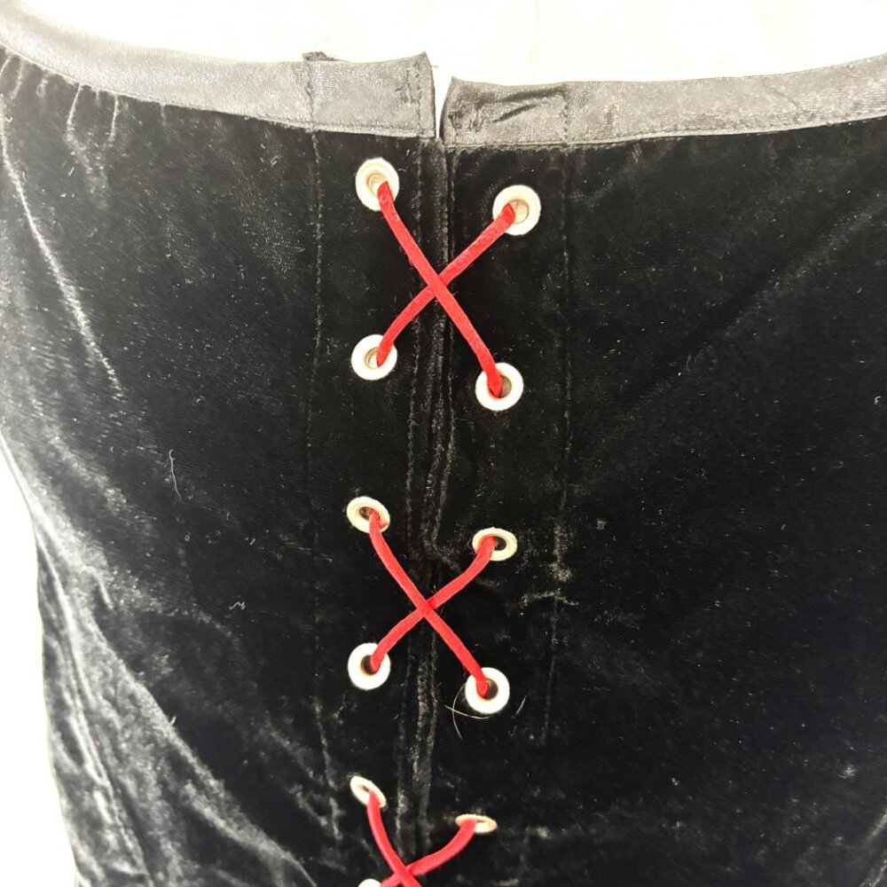 SDL Renaissance Medieval Black Velvet Vest EUC Large - Picture 6 of 15